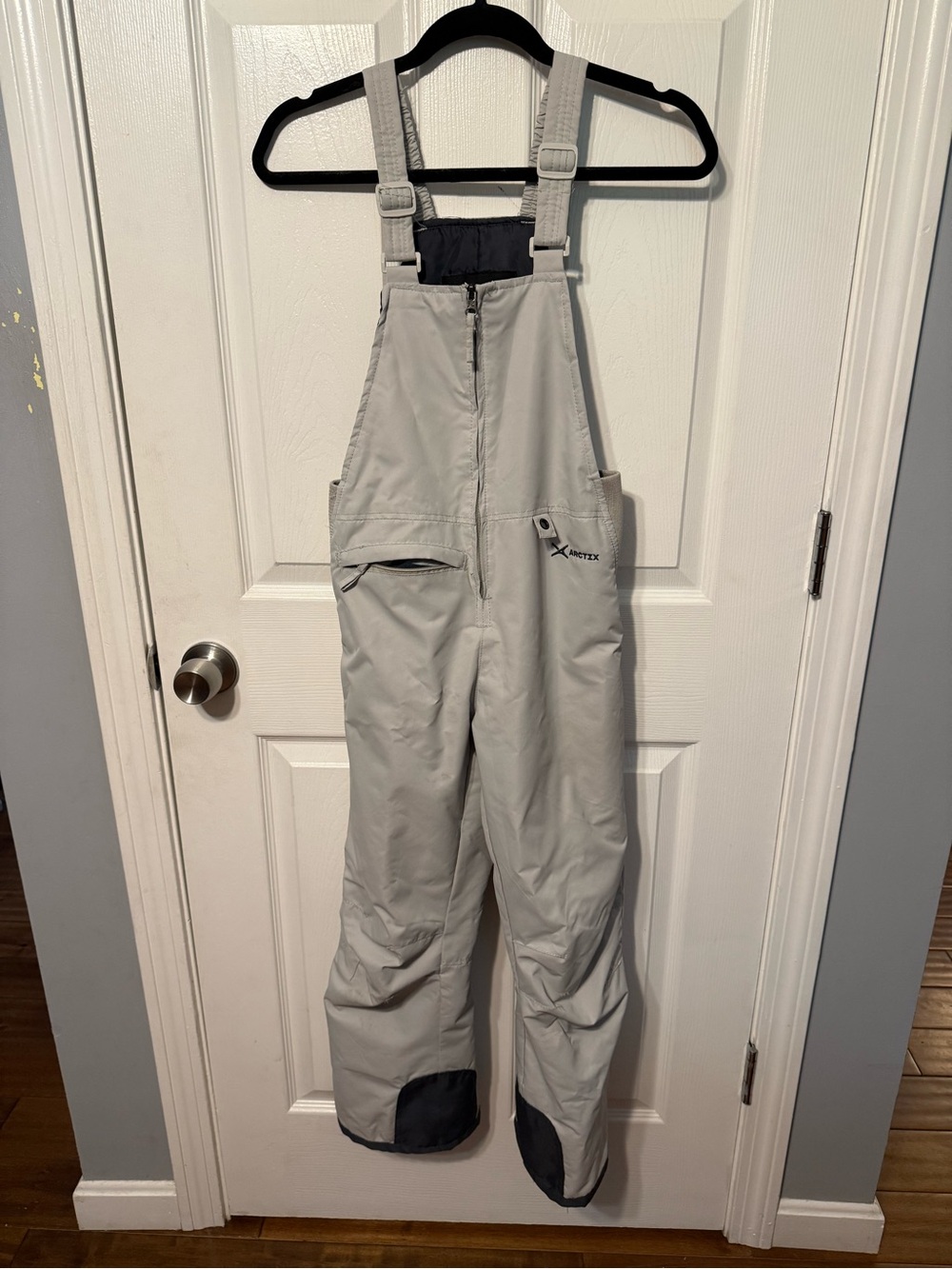 Arctix Light Gray Kids Snow Bibs